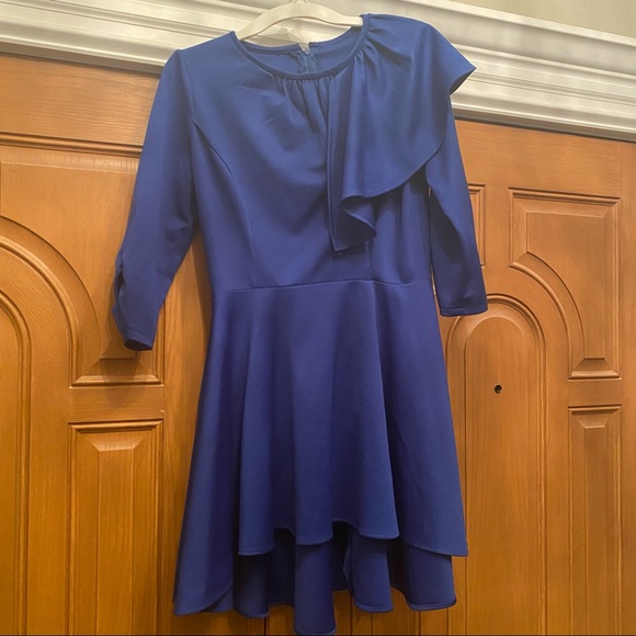 Royal Blue Matching Top and Skirt - Picture 2 of 4